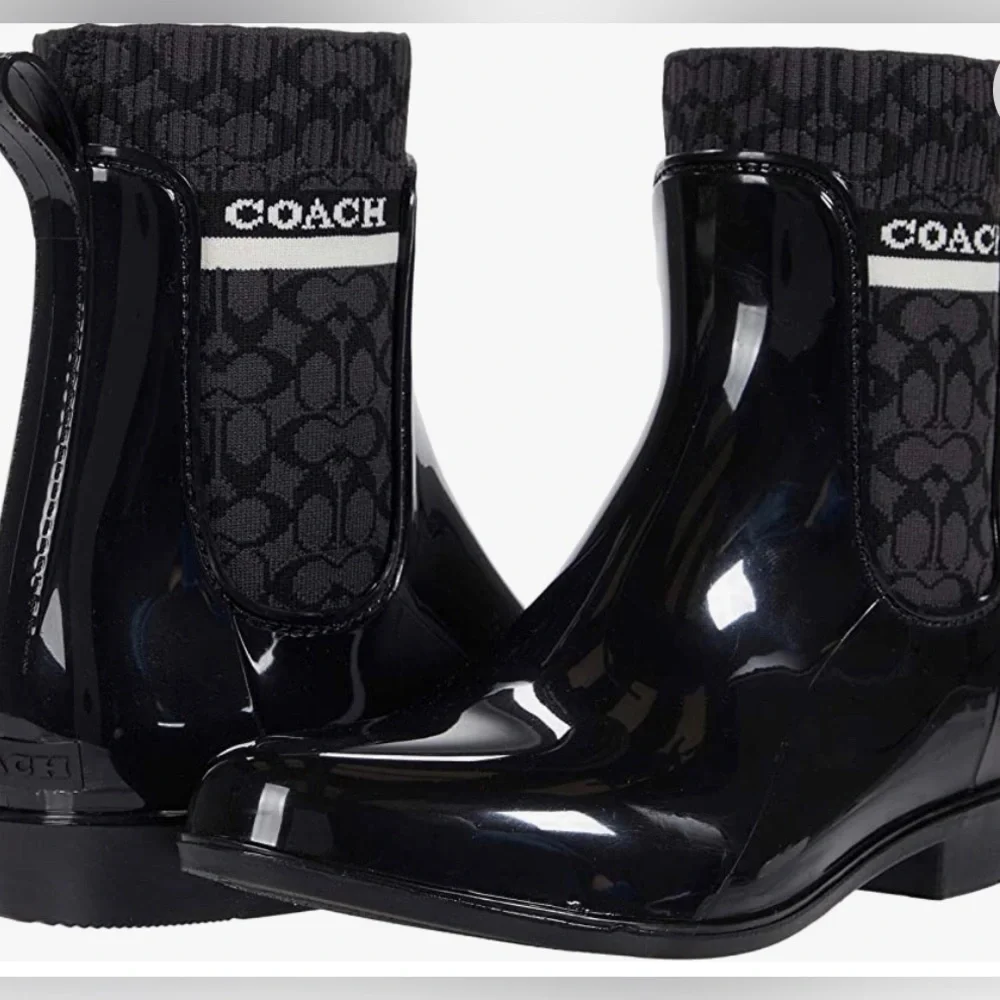 COPY - NWT COACH Rivington Rain Bootie, Available in red or white and multiple … - Picture 12 of 12